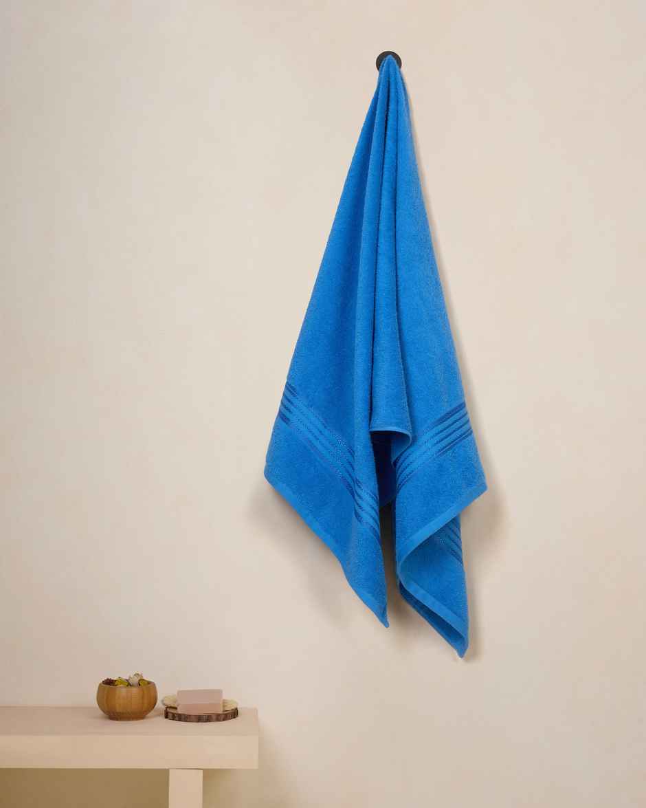 Himeya Quick Dry 380 GSM Cotton Bath Towel | Iris Blue