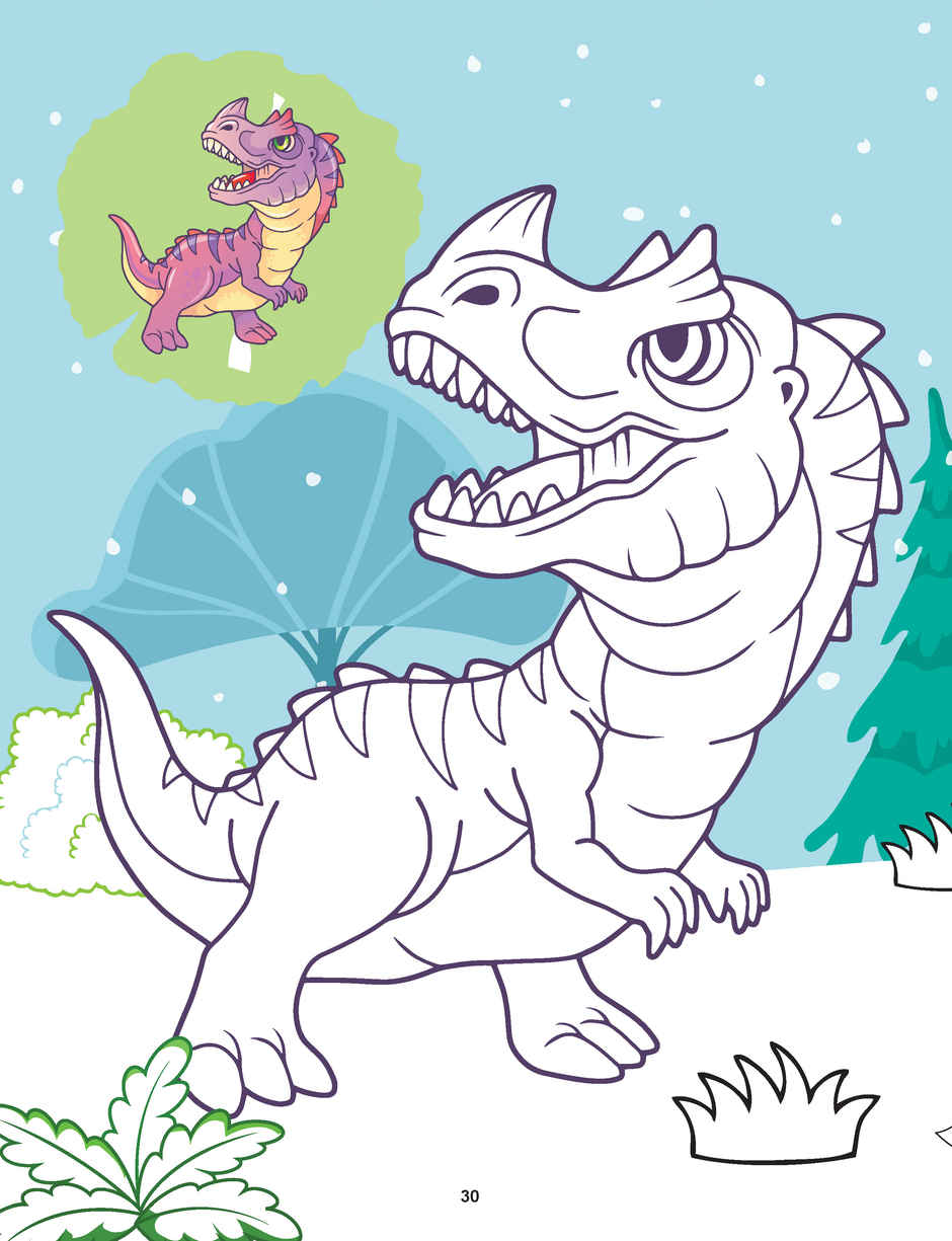 Dreamland Dinosaurs Copy Colour Book for Kids | Age 3 to 5