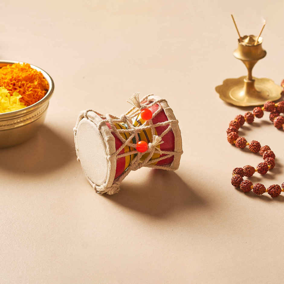 Handcrafted Wooden Damroo | Svasti