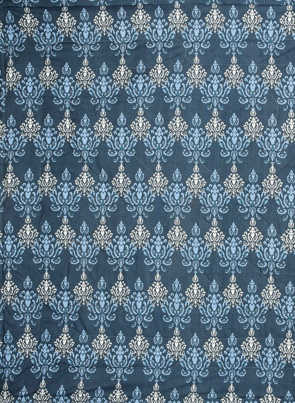 Furnofy Premium Comforter Single Bed Light Weight Quilt | 200 GSM | Blue & White - 60 x 86 in