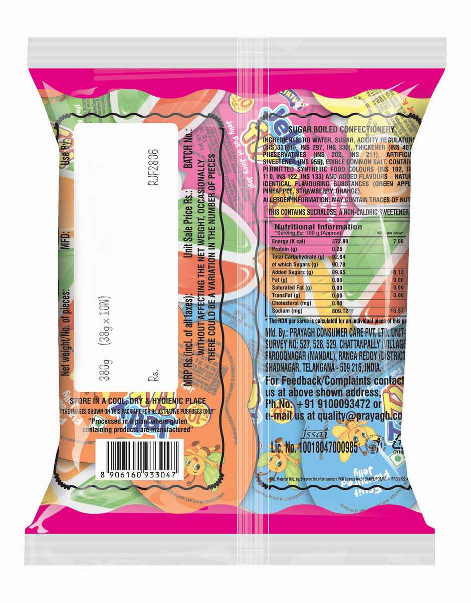 Cintu Jelly Fly Fruit Flavored Jelly