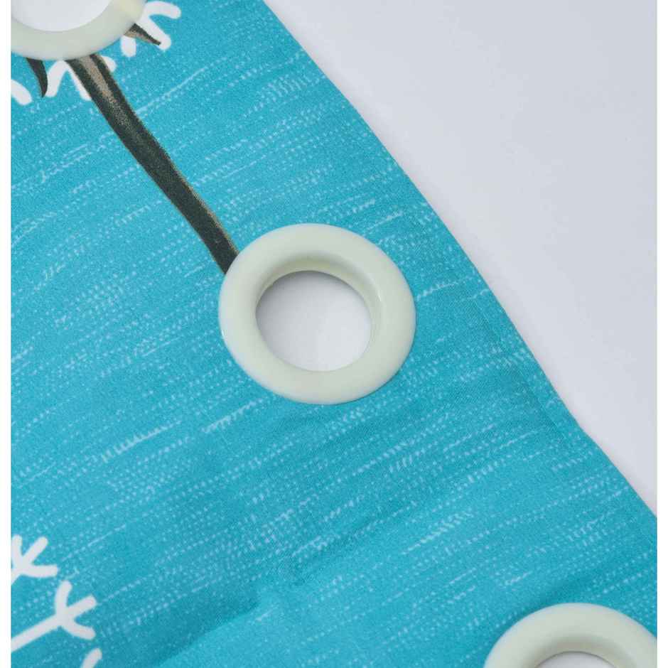 BAY6 Polyester Window Curtains | Set of 2 | Windows | 5x4 ft | Light Blue