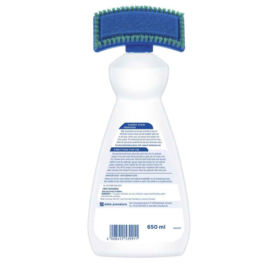 Dr. Beckmann Original Carpet Stain Remover | Includes Applicator Brush