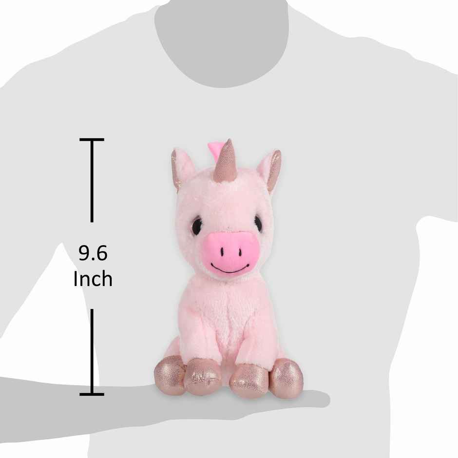 Mirada Tie Dye Pink Unicorn Soft Toy With Glitter Eye