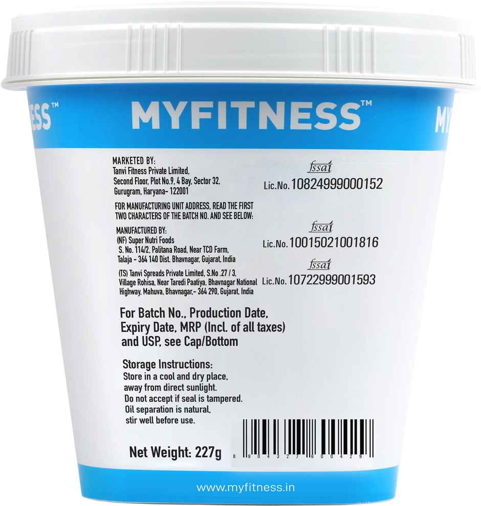 MyFitness Original Peanut Butter Crunchy Spread | High Protein