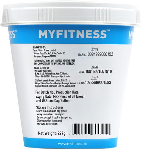 MyFitness Original Peanut Butter Crunchy Spread | High Protein