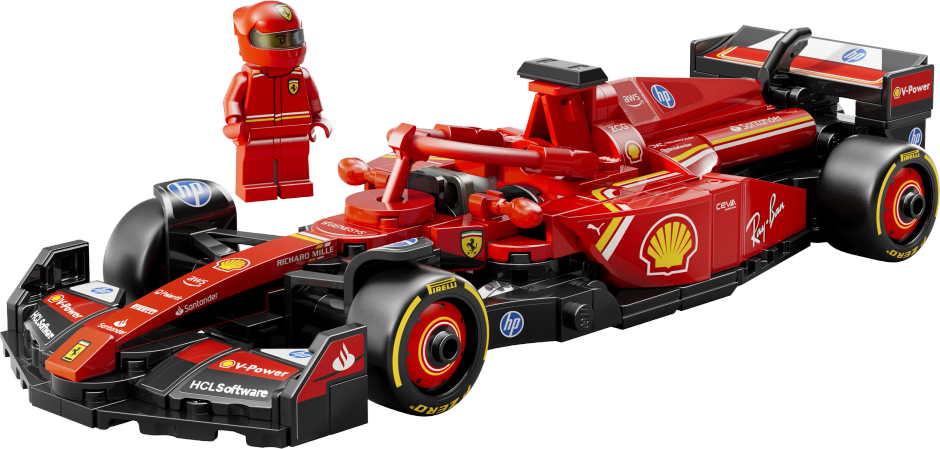 LEGO Speed Champions Ferrari SF24 F1 Race Car Driver Set 77242