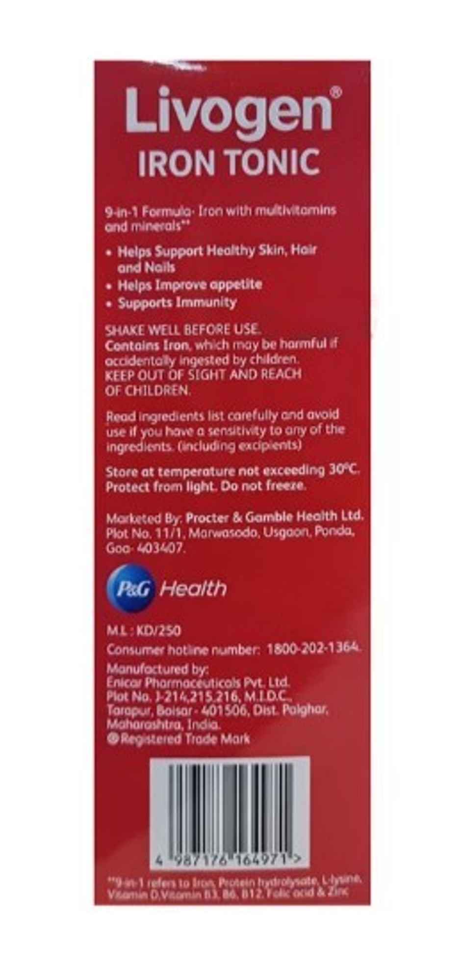 Livogen Mixed Fruit Flavor Iron Tonic