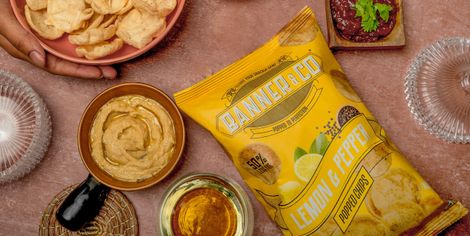 Banner & Co Lemon & Pepper Popped Chips