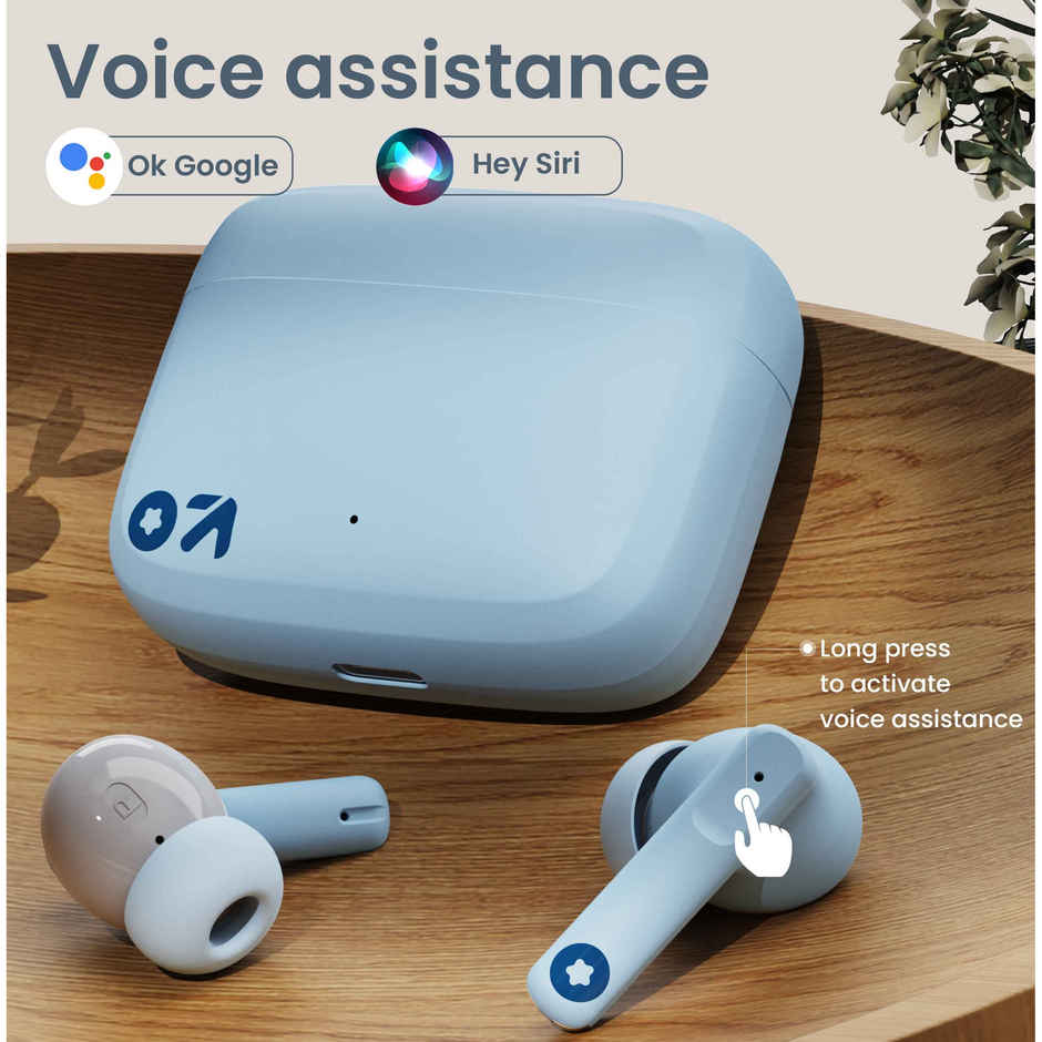 GOBOULT Octave | 60Hr Battery | Quad Mic Enc|50Ms Ultra Low Latency|5.3 BT|Blue