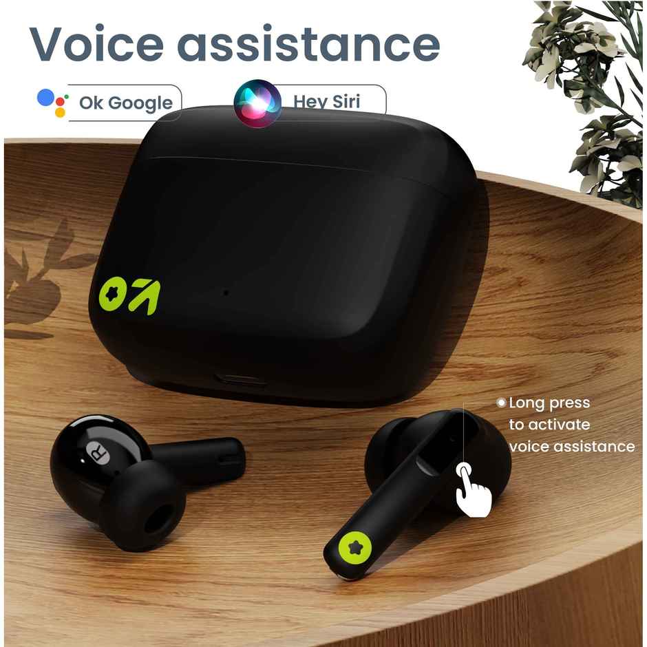 GOBOULT Octave | 60Hr Battery|Quad Mic Enc|50Ms Ultra Low Latency|5.3 BT|Black