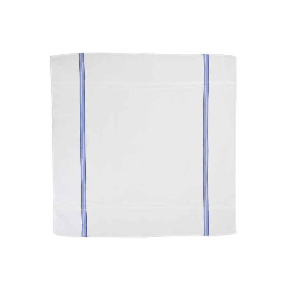 Calvadoss Men's Solid Ultra Premium Handkerchiefs | Cal6H5102Wxc | White