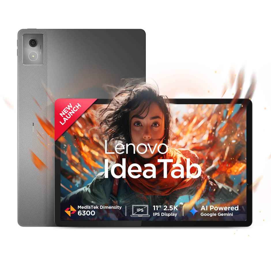 Lenovo Idea Tab 11 | 5G + Wi-Fi | 2.5K Display | AI Tablet | 8GB + 256GB | Android 15 | Luna Grey