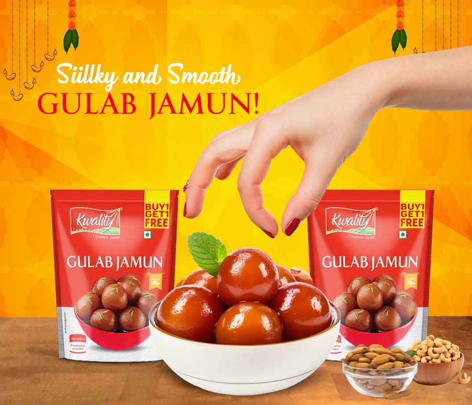 Kwality Instant Gulab Jamun Mix | Buy 1 Get 1 Free