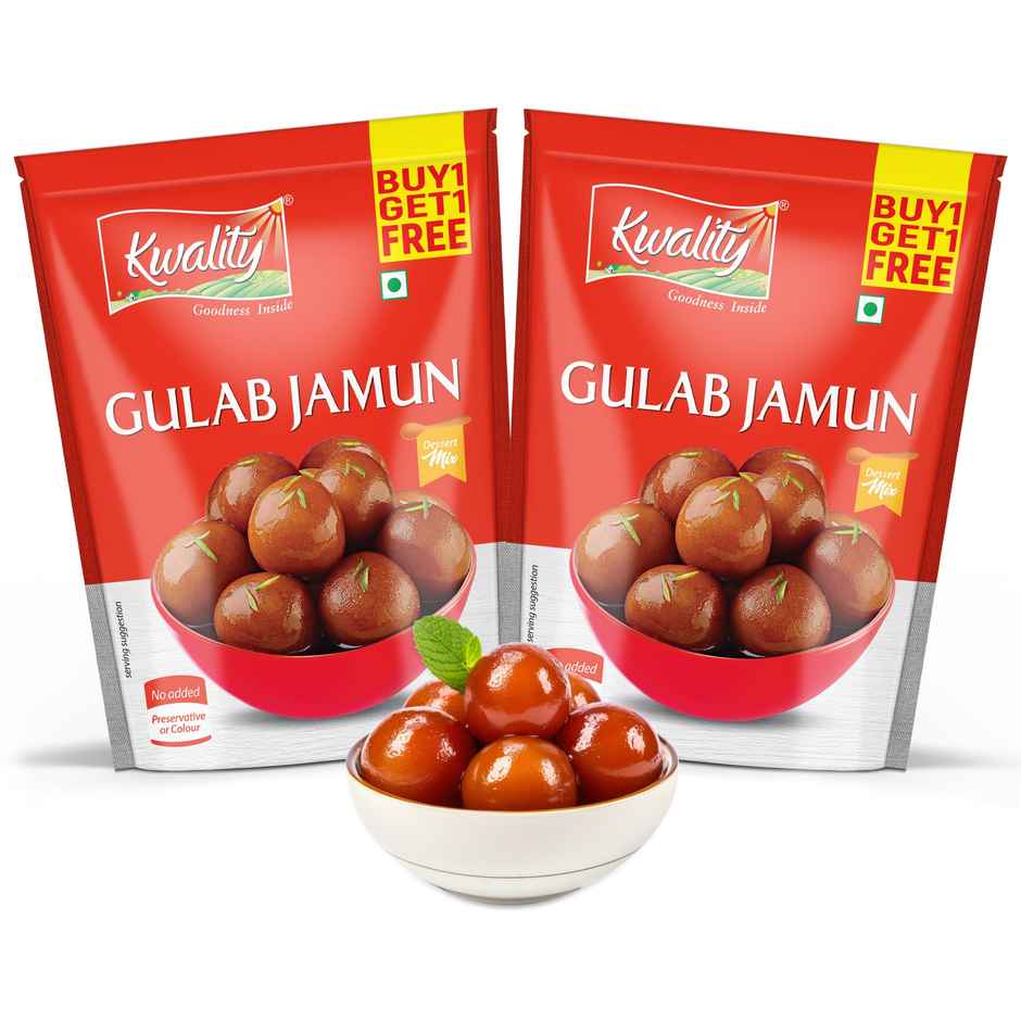 Kwality Instant Gulab Jamun Mix | Buy 1 Get 1 Free