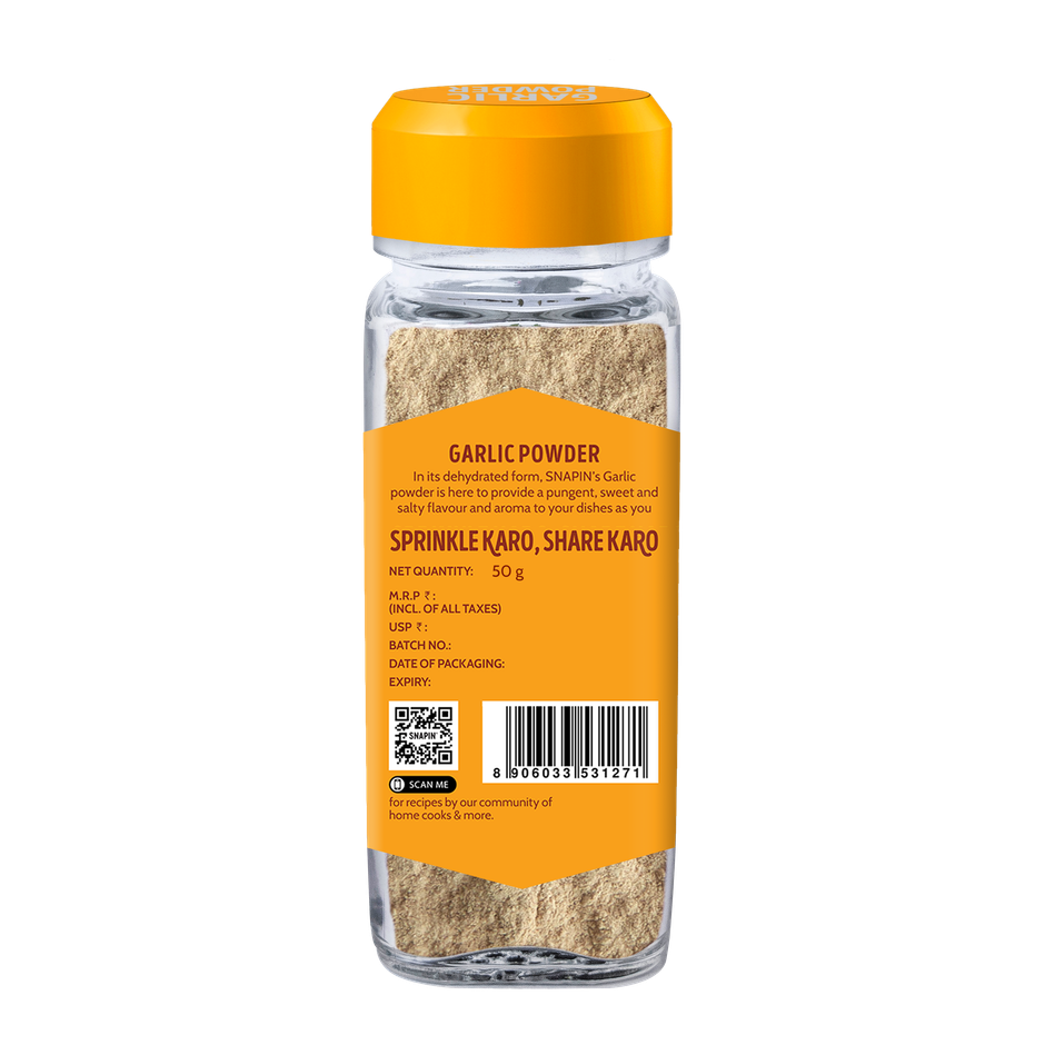 Snapin Garlic (Lahsun) Powder (40g) & Snapin White Onion Powder (40g) Combo