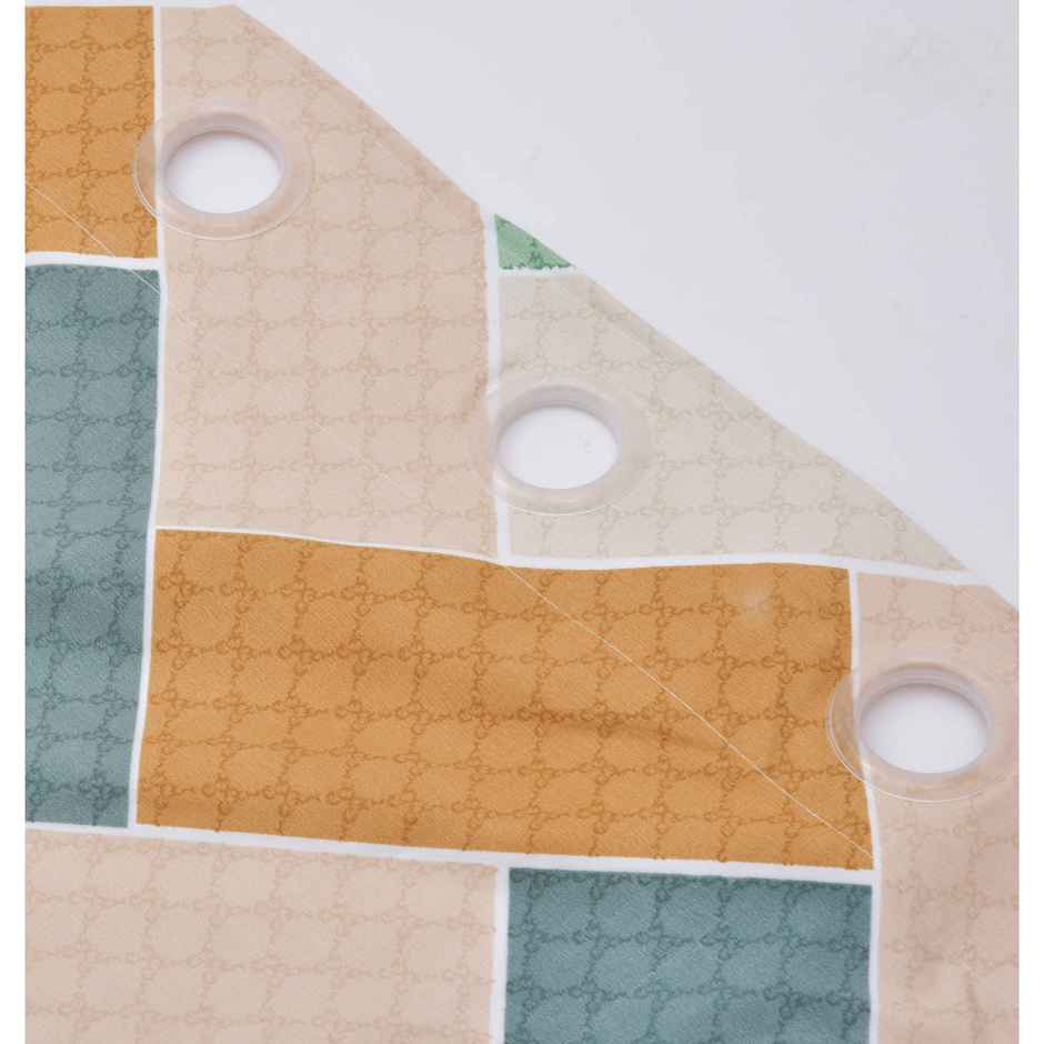 BAY6 Microfiber Cotton Door Curtains - Set of 2 - (9x4 ft) - Multicolor