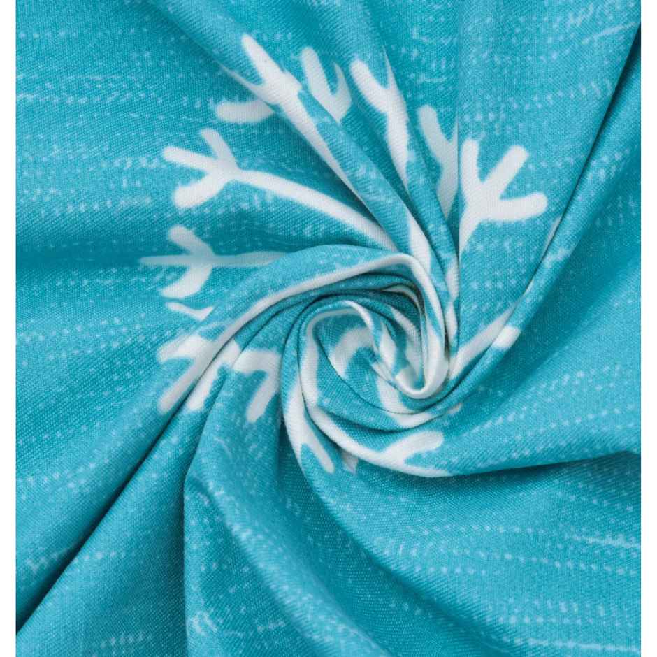 BAY6 Polyester Window Curtains | Set of 2 | Windows | 5x4 ft | Light Blue