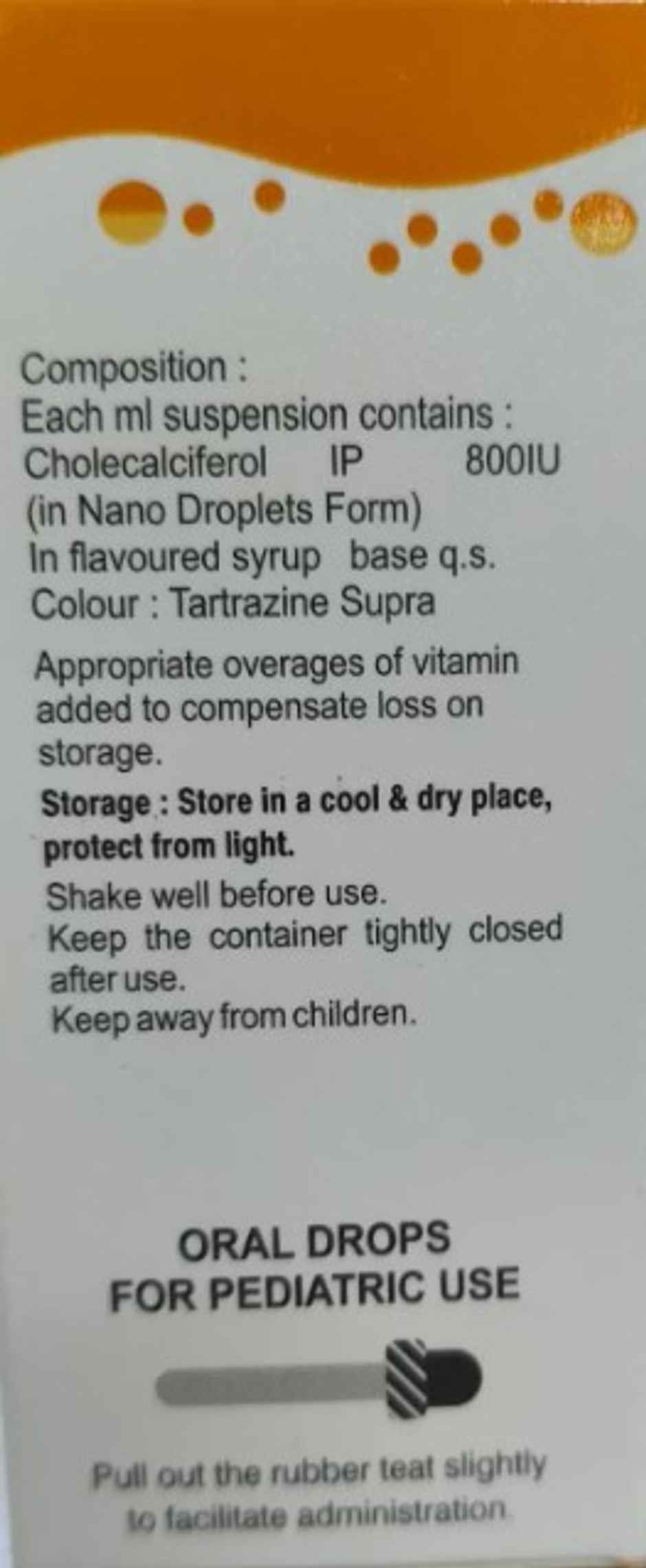 KLM-D3 Nano 800IU Vitamin D3 Drop