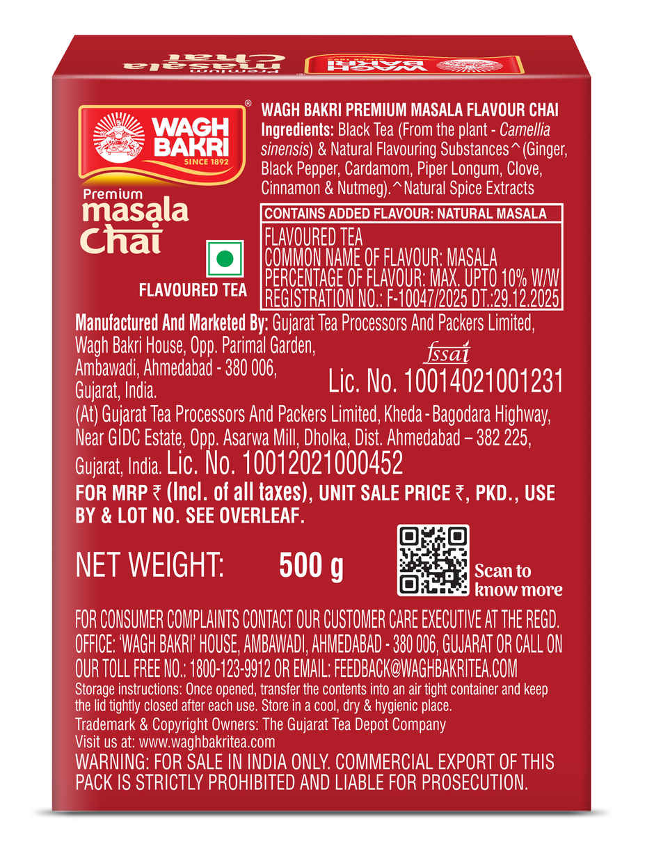 Wagh Bakri Premium Spiced Tea