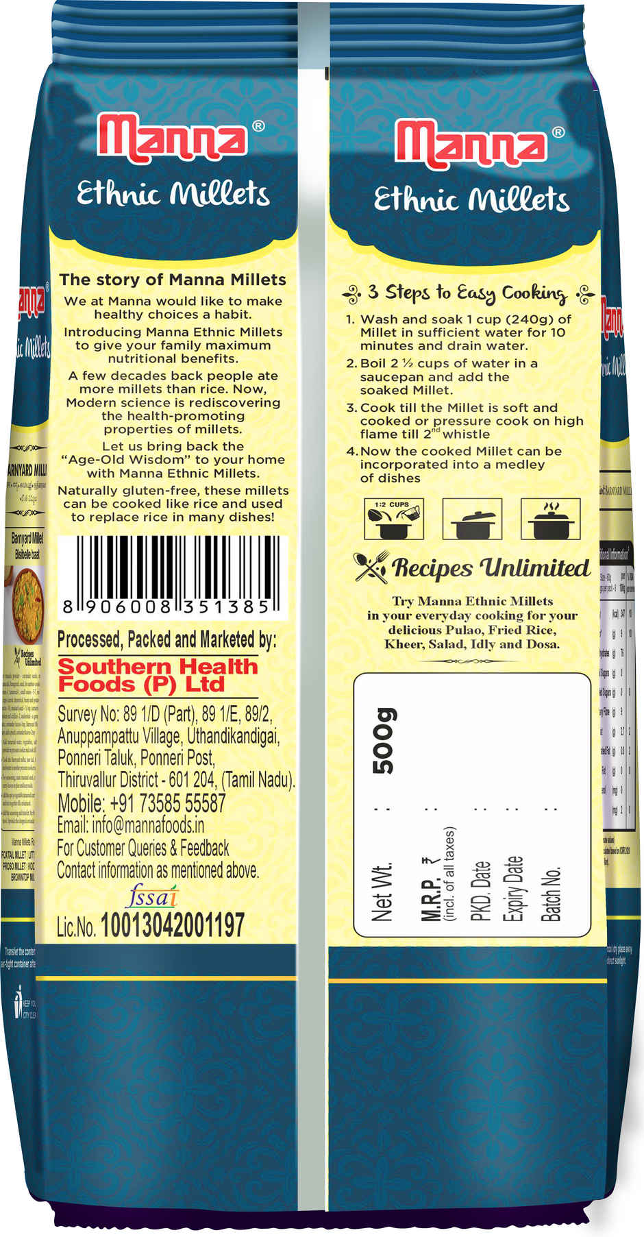 Manna Barnyard Millet / Samak Rice