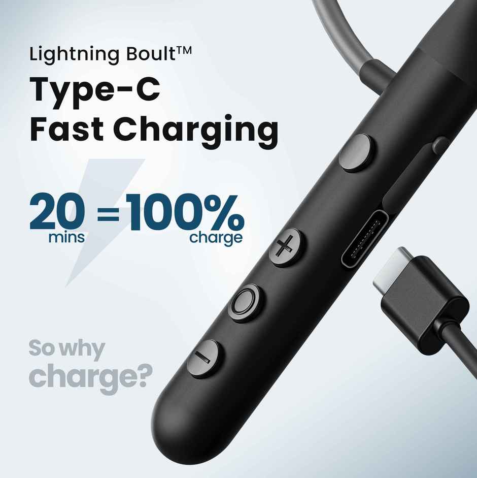 GOBOULT (Formerly Boult) Ycharge with Pro+ Calling Mic | Boomx | In The Ear | Black