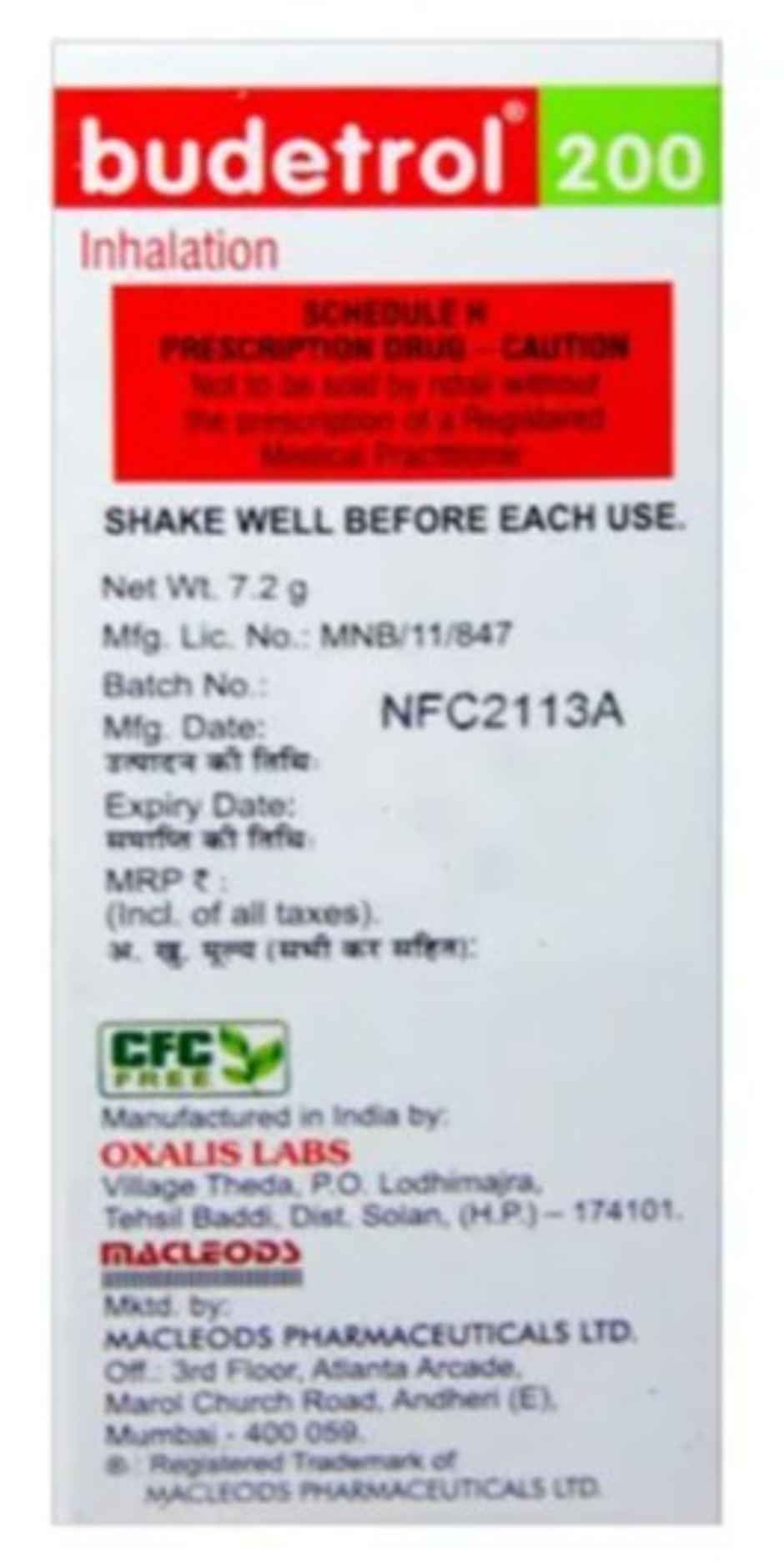 Budetrol 200 Inhaler