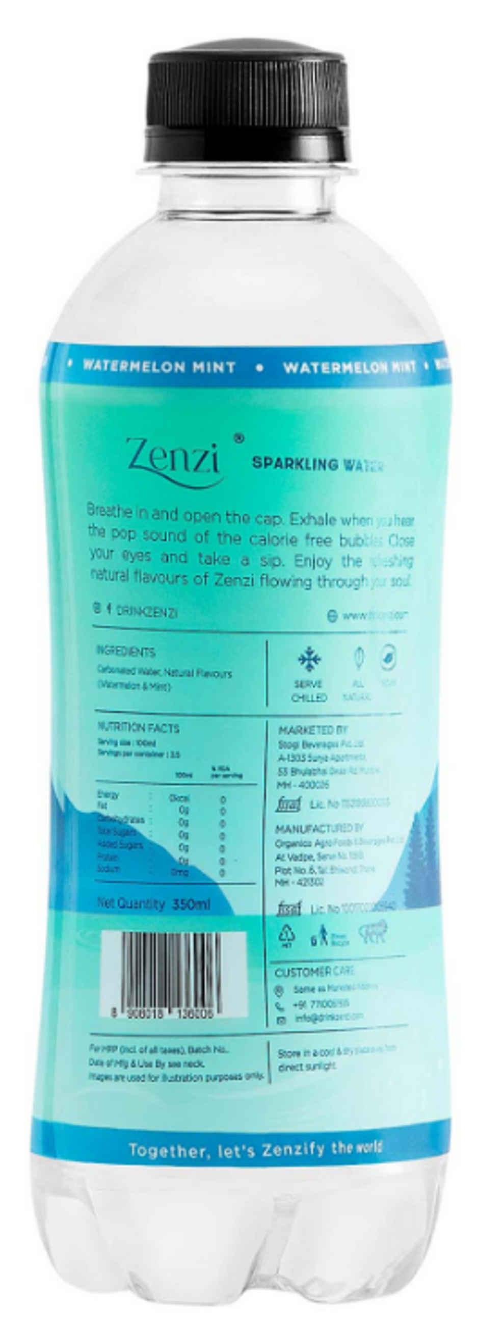 Zenzi Watermelon Mint Sparkling Water
