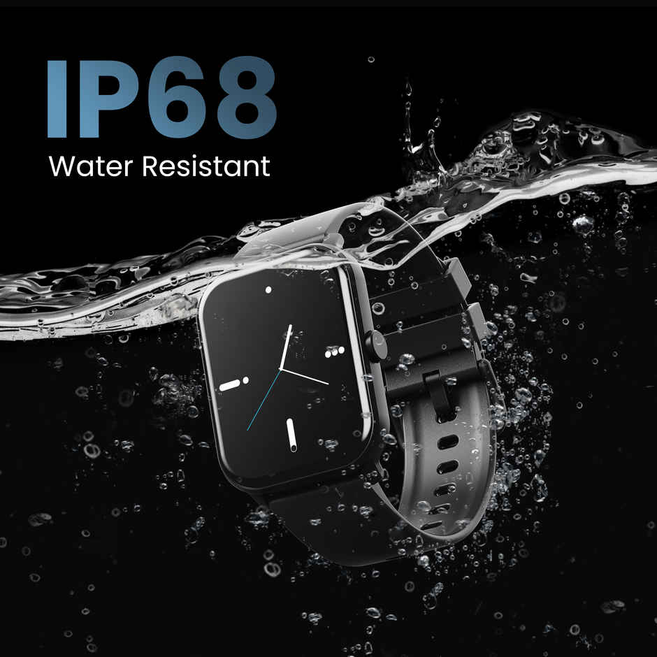 GOBOULT Drift Bt Calling 1.69" Hd Display, Ip67 Smartwatch|Black
