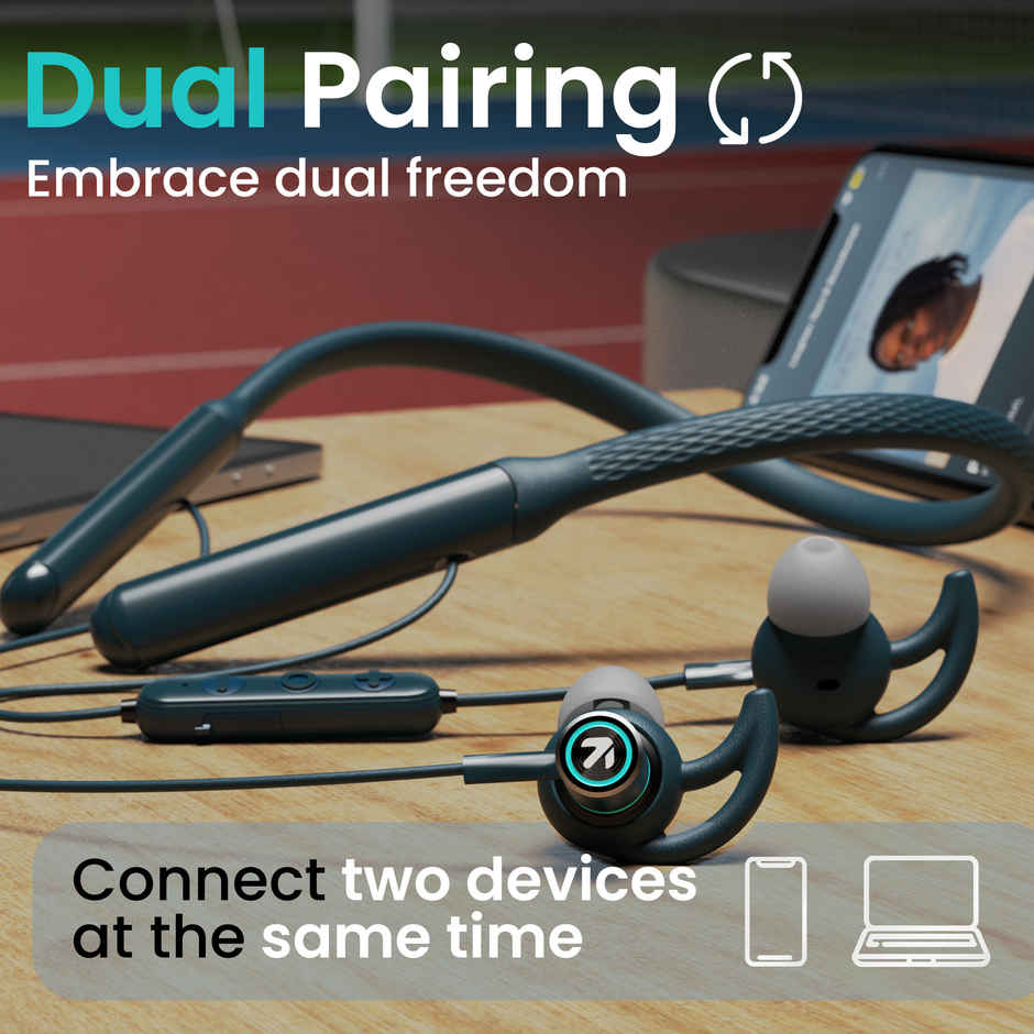 GOBOULT Probass Eqcharge with Zen Mode Enc | 32Hrs Playtime | In The Ear | Blue