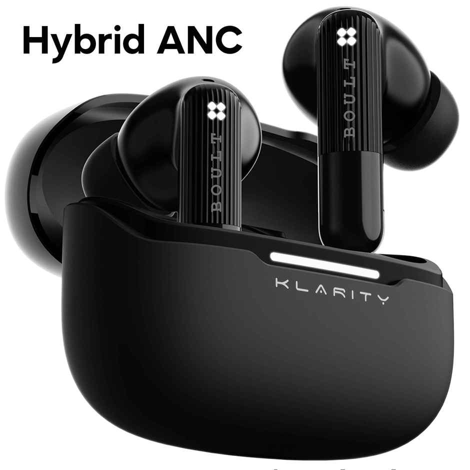 GOBOULT Klarity 3|Anc 50Db Hybrid Anc| 6 Mics|50Hrs|In The Ear|Obsidian Black