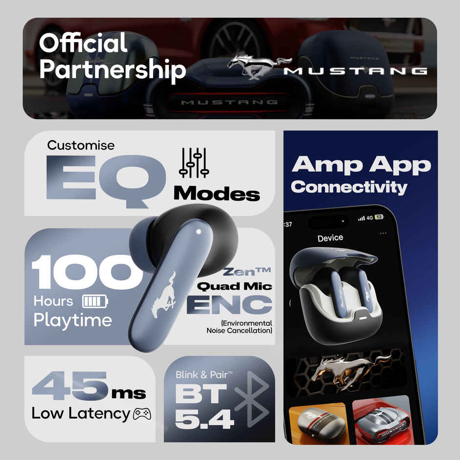 GOBOULT X Mustang Derby Newly Launched TWS With 100H Playtime