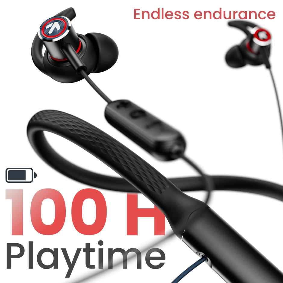 GOBOULT Curve Max with 100H Playtime| Dual Device Pairing | 5.3V|In The Ear|Black