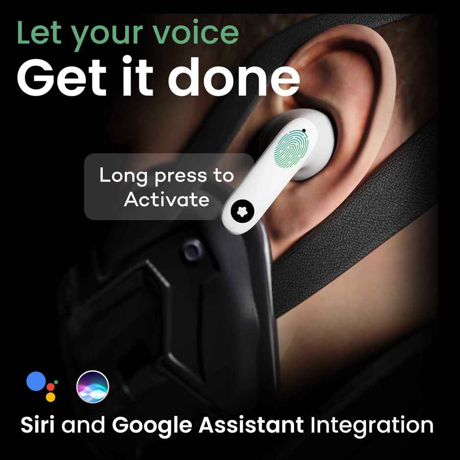 GOBOULT X70 Zen ENC Mic | 60H Battery  |  5.3 Bluetooth Headset | White | In Ear