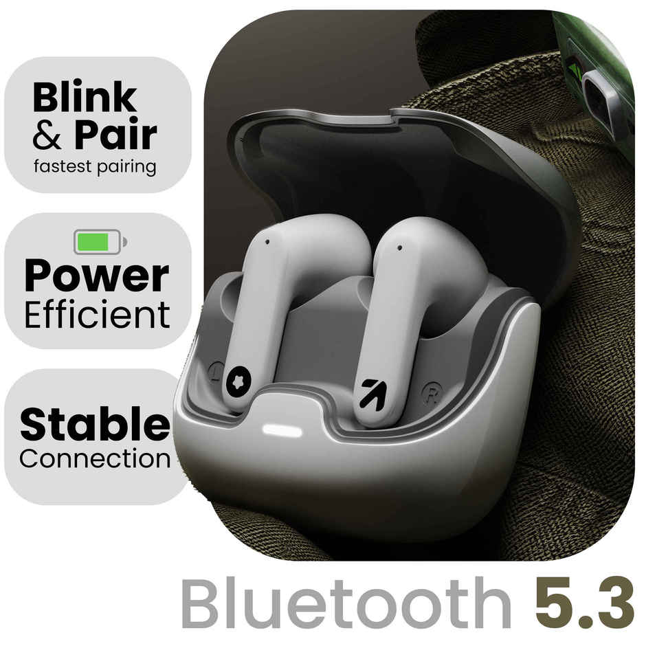 GOBOULT (Formerly Boult) Z40 with Zen ENC Mic, 60H Battery Life, BT v5.3 | White