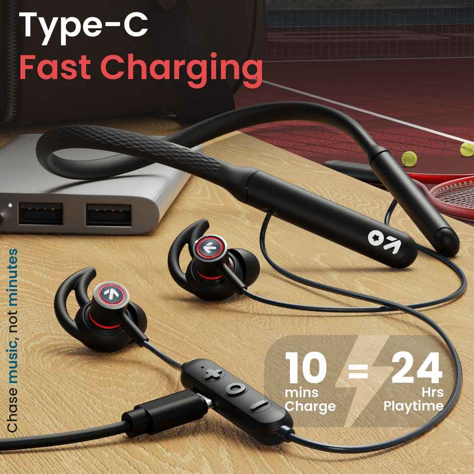 GOBOULT Curve Max with 100H Playtime| Dual Device Pairing | 5.3V|In The Ear|Black