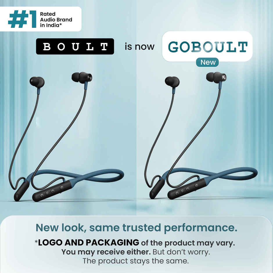 GOBOULT (Formerly Boult) Ycharge with Pro+ Calling Mic | Fast Charging | Boomx | In The Ear | Blue