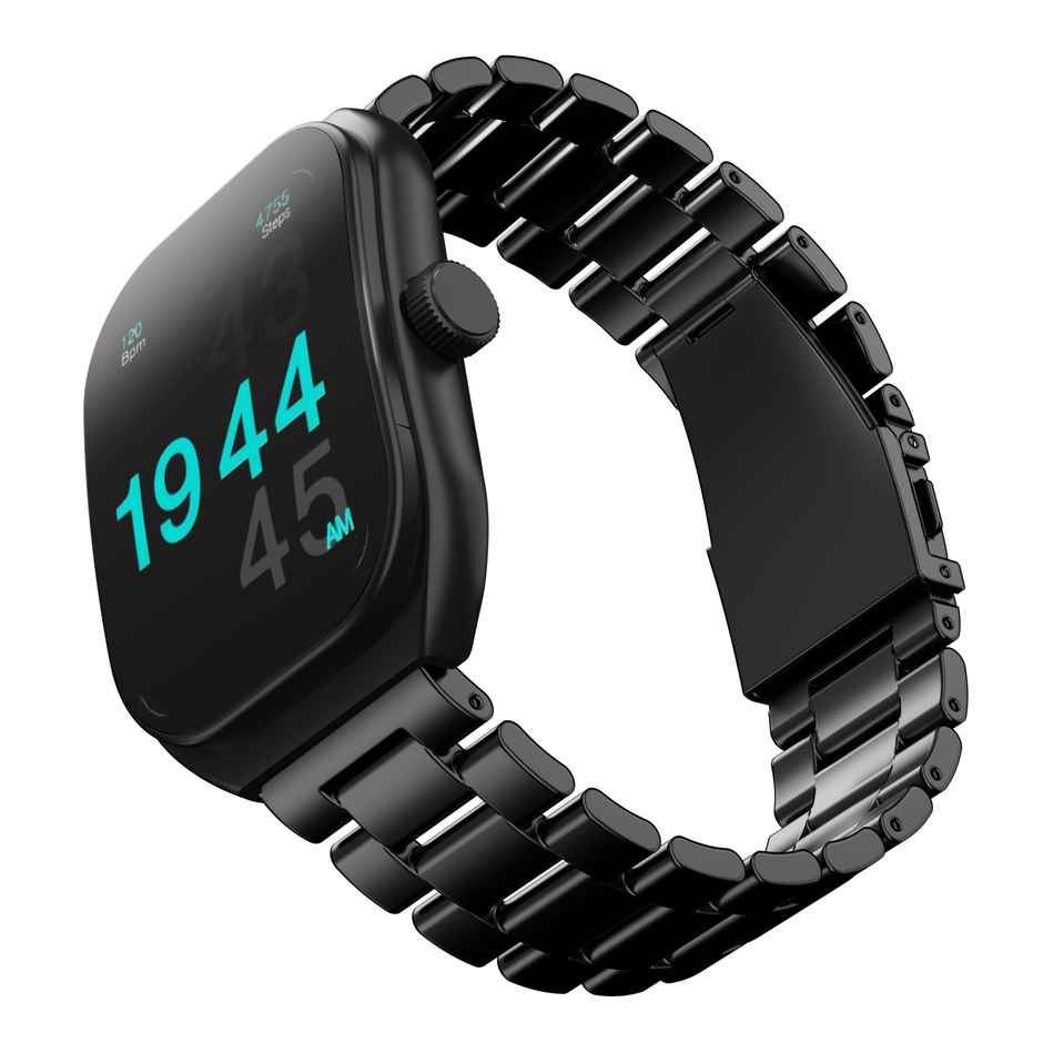 GOBOULT Trail 2.01" 3D Curved Hd Display, Health Track Smartwatch |Metal Black