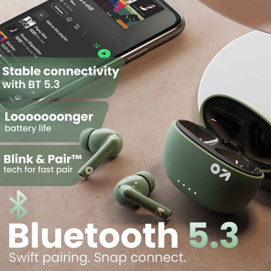 GOBOULT W20 with Zen Enc Mic | 35H Battery  |  5.3V | True Wireless | Pine Green