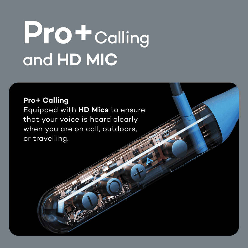 GOBOULT (Formerly Boult) Ycharge with Pro+ Calling Mic | Fast Charging | Boomx | In The Ear | Blue