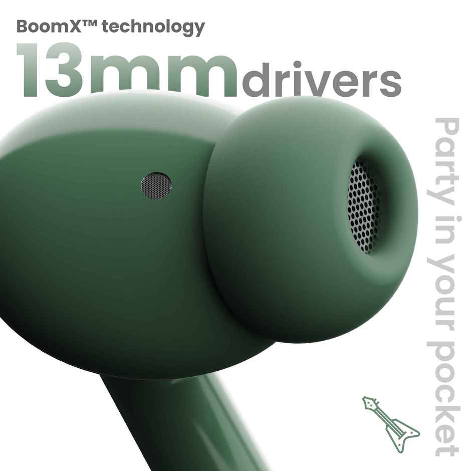 GOBOULT (Formerly Boult) K35 Zen ENC Mic | 35H Battery | Bluetooth 5.3 Headset | Pine Green