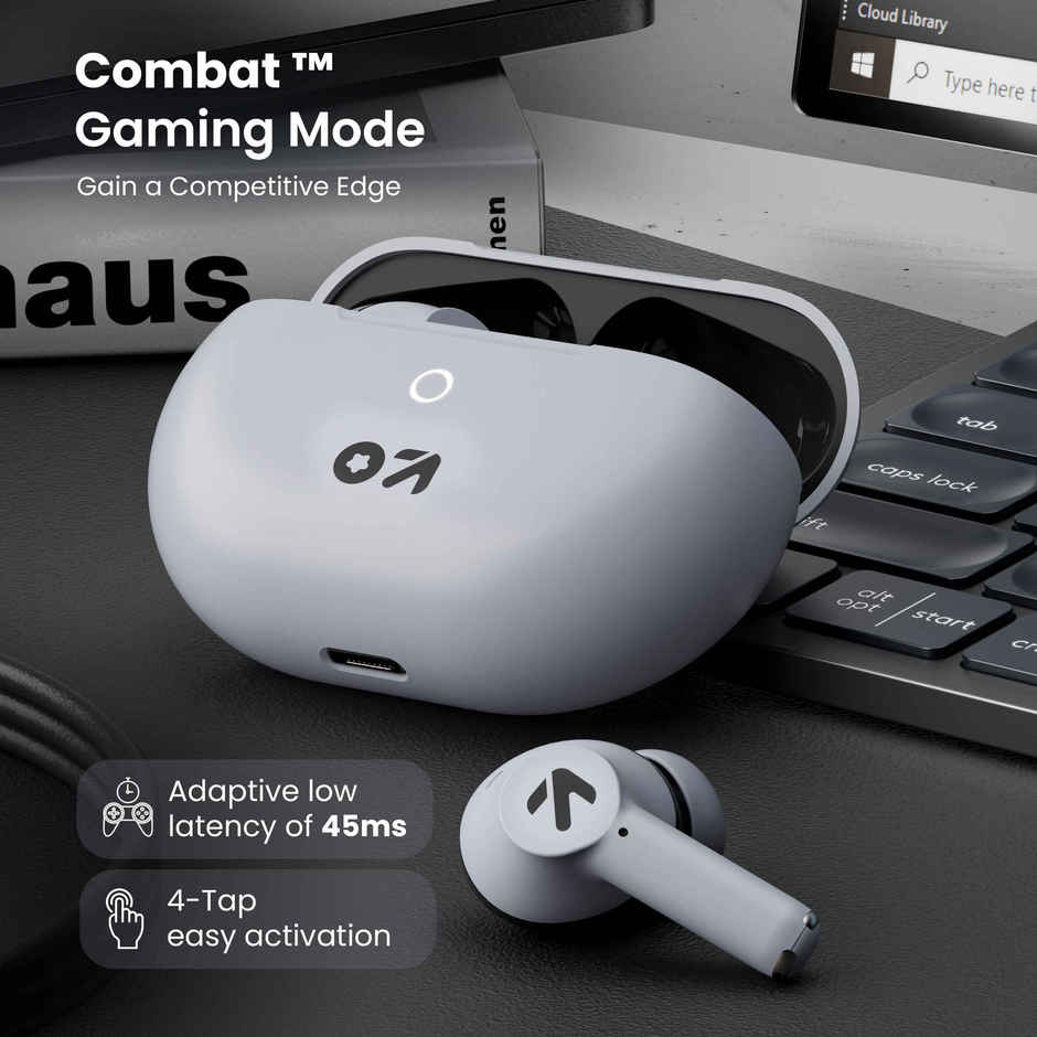 GOBOULT (Formerly Boult) W40 with Quad Mic Enc | 48H Battery Life | BT v5.3 | Ivory White