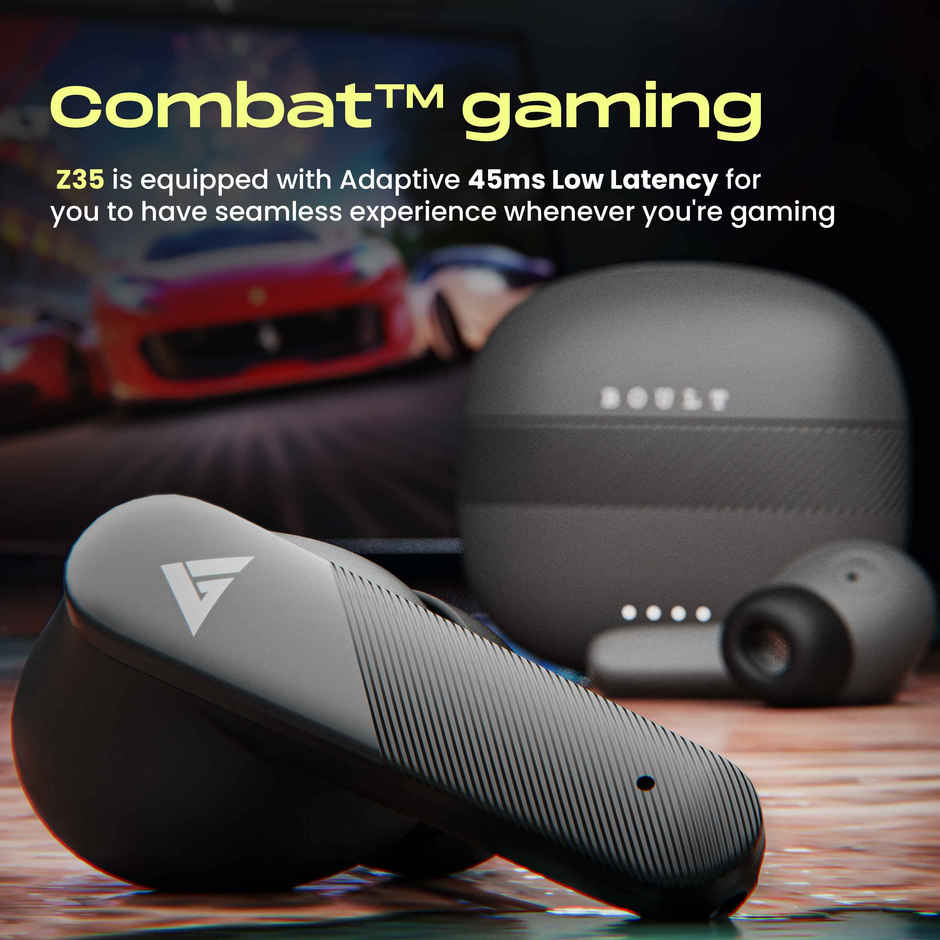 GOBOULT Airbass Z35 w/ Zen Enc Mic | 32H Playtime | 5.3 Bluetooth| Graphite Black