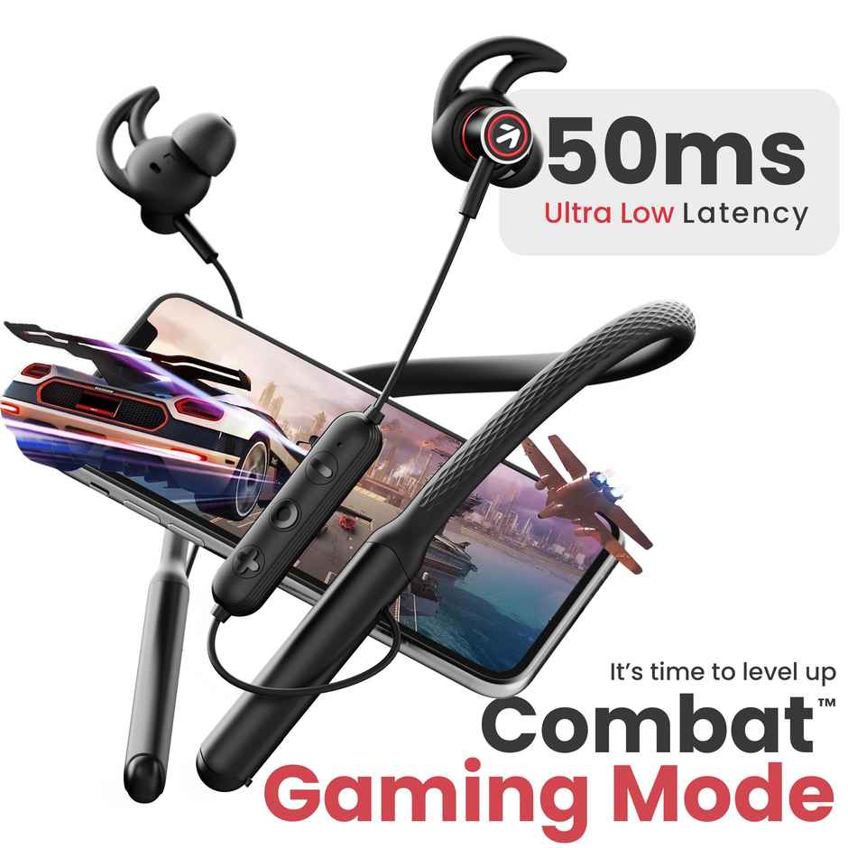 GOBOULT Curve Max with 100H Playtime| Dual Device Pairing | 5.3V|In The Ear|Black