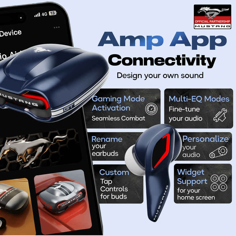 GOBOULT X Mustang Torq Newly Launched TWS In Ear Earbuds With 50H Playtime