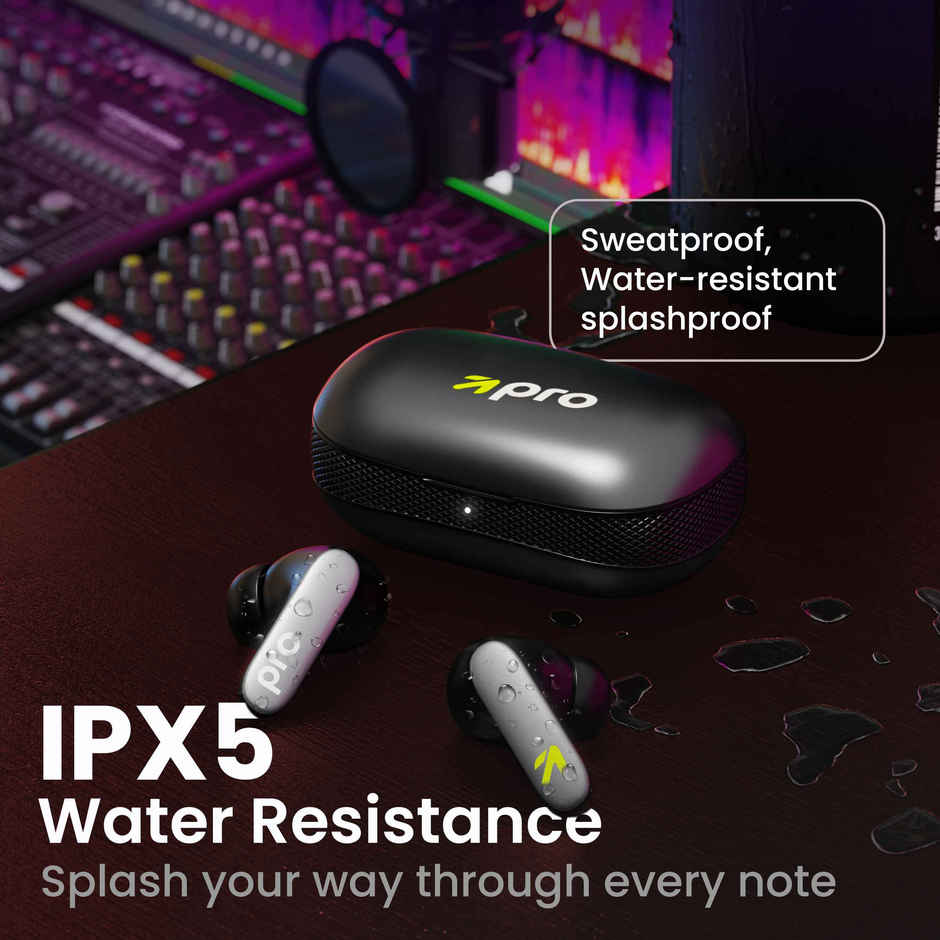 GOBOULT K60 Zen Quad Mic ENC | 60H Battery | Fast Charging | Jet Black