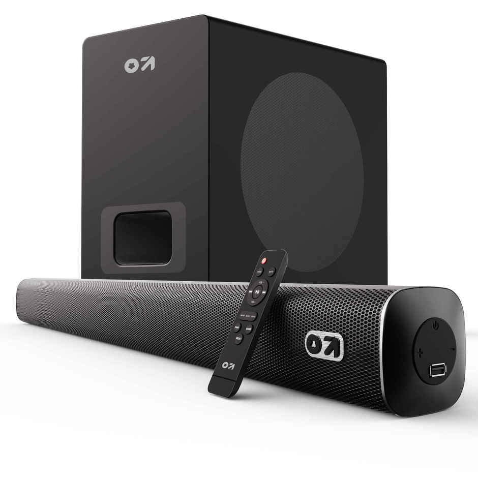 GOBOULT Bassbox X120 with Subwoofer | 2.1 Channel|120W Bluetooth Soundbar | Black