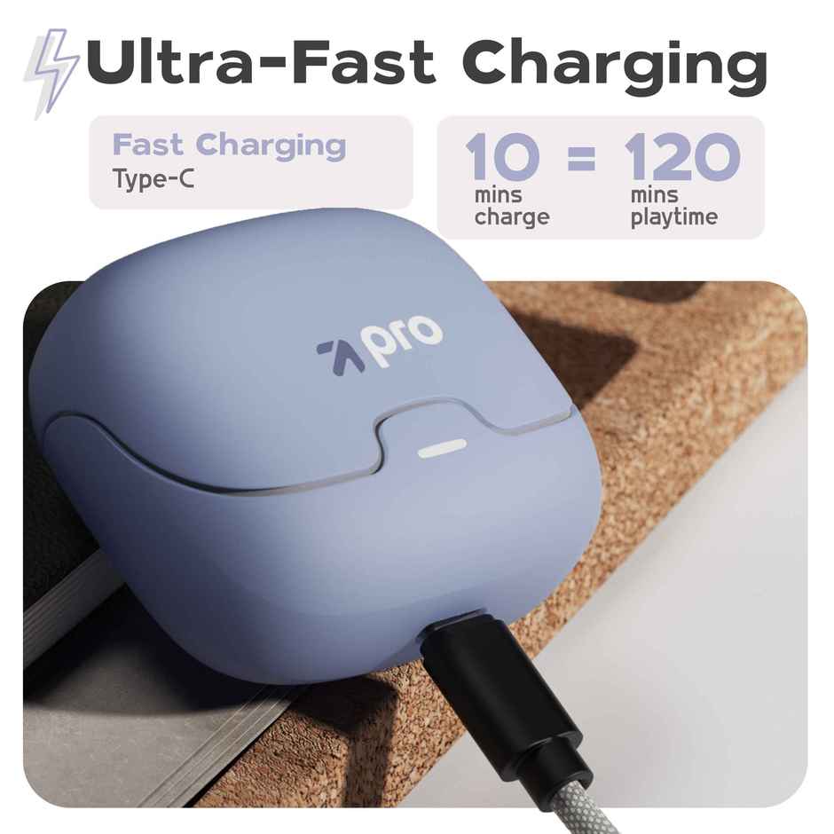 GOBOULT Z40 Pro with 100H Battery, Quad Mic ENC, Scratch Proof,5.3v TWS|Midnight