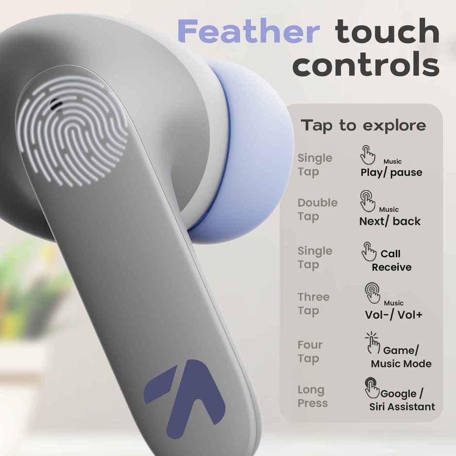 GOBOULT (Formerly Boult) Z40 Pro with 100H Battery, Quad Mic ENC, Rubber Grip Design | Lavender