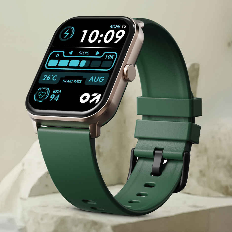 GOBOULT Drift Bt Calling 1.69" Hd Display, 140+ Watchfaces, Ip67 Smartwatch|Green